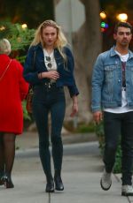 SOPHIE TURNER and Joe Jonas Out in Beverly Hills 11/29/2016
