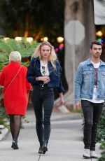 SOPHIE TURNER and Joe Jonas Out in Beverly Hills 11/29/2016