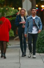 SOPHIE TURNER and Joe Jonas Out in Beverly Hills 11/29/2016