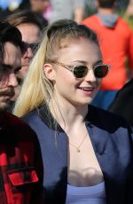 SOPHIE TURNER and Joe Jonas Out in Miami 12/30/2016