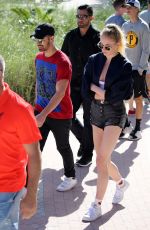 SOPHIE TURNER and Joe Jonas Out in Miami 12/30/2016