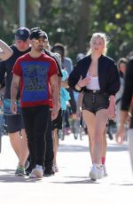 SOPHIE TURNER and Joe Jonas Out in Miami 12/30/2016