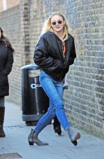 SOPHIE TURNER in Jeans Out in London 12/05/2016