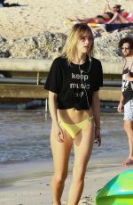 SUKI and IMMY WATERHOUSE on the Beach in Barbados 12/23/2016