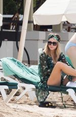 SUKI and MADDI WATERHOUSE in Bikinis at a Beach in Barbados 12/21/2016