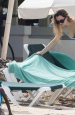 SUKI and MADDI WATERHOUSE in Bikinis at a Beach in Barbados 12/21/2016