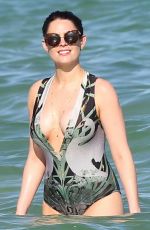 SUSIE AMY in Swimsuit at a Beach in Miami 12/28/2016