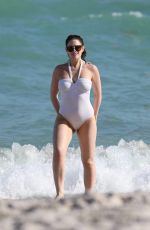 SUSIE AMY in Swimsuit on the Beach in Miami 12/27/2016