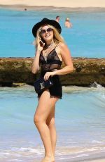 TALLIA STORM at a Beach in Barbados 12/28/2016