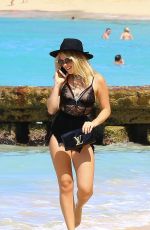 TALLIA STORM at a Beach in Barbados 12/28/2016