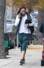 TAMERA MOWRY Leaves a Gym in Los Angeles 12/21/2016