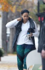 TAMERA MOWRY Leaves a Gym in Los Angeles 12/21/2016