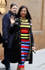 TARAJI P. HENSON Leaves ABC Studios in New York 12/08/2016