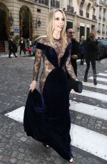 TONYA KINZINGER Arrives at Lido in Paris 12/18/2016