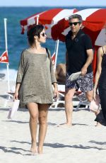 URSULA CORBERO and Chino Darin on the Beach in Miami 12/04/2016