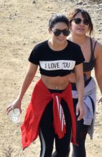 VANESSA and STELLA HUDGENS Out Hiking in Los Angeles 12/09/2016