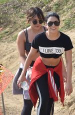 VANESSA and STELLA HUDGENS Out Hiking in Los Angeles 12/09/2016