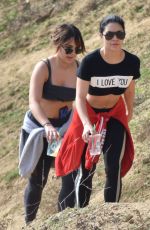 VANESSA and STELLA HUDGENS Out Hiking in Los Angeles 12/09/2016