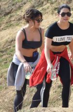 VANESSA and STELLA HUDGENS Out Hiking in Los Angeles 12/09/2016