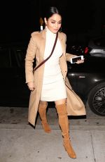 VANESSA HUDGENS Out for Dinner at Catch LA in West Hollywood 12/27/2016