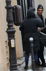 VANESSA PARADIS Out and About in Paris 12/22/2016