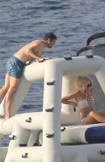 VICTORIA SILVSTEDT at a Yacht on Vacation in St. Barths 12/23/2016