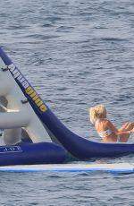 VICTORIA SILVSTEDT at a Yacht on Vacation in St. Barths 12/23/2016