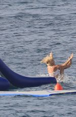 VICTORIA SILVSTEDT at a Yacht on Vacation in St. Barths 12/23/2016
