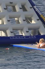 VICTORIA SILVSTEDT at a Yacht on Vacation in St. Barths 12/23/2016