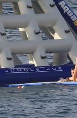 VICTORIA SILVSTEDT at a Yacht on Vacation in St. Barths 12/23/2016