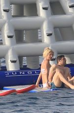 VICTORIA SILVSTEDT at a Yacht on Vacation in St. Barths 12/23/2016