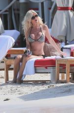 VICTORIA SILVSTEDT in Bikini at a Beach in St. Barthelemy 12/28/2016