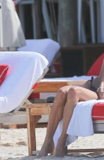 VICTORIA SILVSTEDT in Bikini at a Beach in St. Barthelemy 12/28/2016