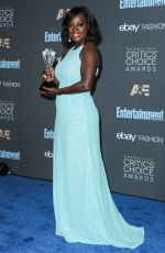 VIOLA DAVIS at 22nd Annual Critics’ Choice Awards in Santa Monica 12/11/2016
