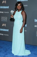 VIOLA DAVIS at 22nd Annual Critics’ Choice Awards in Santa Monica 12/11/2016