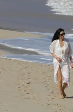 WENDI DENG at a Beach in St. Barths 12/29/2016