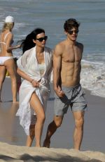 WENDI DENG at a Beach in St. Barths 12/29/2016