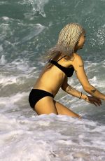 ZOE KRAVITZ in Bikini at a Beach in Miami 12/23/2016