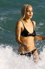 ZOE KRAVITZ in Bikini at a Beach in Miami 12/23/2016