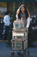 ZOE SALDANA Shopping at Whole Foods in Los Angeles 12/04/2016