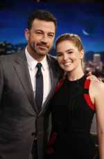 ZOEY DEUTCH at Jimmy Kimmel Live 12/06/2016