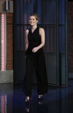 ZOEY DEUTCH on the Set of Late Night with Seth Meyers in New York 12/13/2016