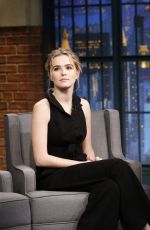 ZOEY DEUTCH on the Set of Late Night with Seth Meyers in New York 12/13/2016