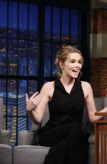 ZOEY DEUTCH on the Set of Late Night with Seth Meyers in New York 12/13/2016