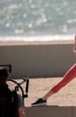 ADRIANA LIMA on the Set of Victoria