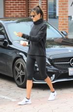 ALESSANDRA AMBROSIO Arrives at a Gym in Brentwood 01/18/2017