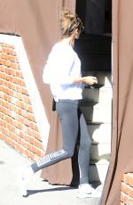 ALESSANDRA AMBROSIO Arrives at a Gym in Los Angeles 01/21/2017