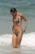 ALESSANDRA AMBROSIO in Bikini at a Beach in Florianopolis 01/02/2017