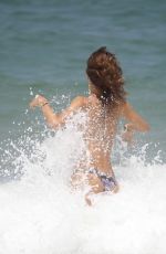 ALESSANDRA AMBROSIO in Bikini at a Beach in Florianopolis 01/02/2017