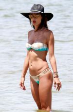 ALESSANDRA AMBROSIO in Bikini at a Beach in Florianopolis 01/10/2017